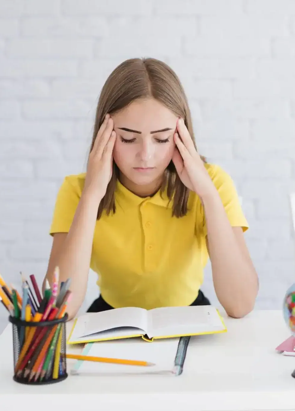 Student Conquering Exam Stress