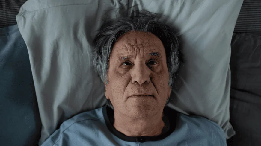 Elderly man insomnia